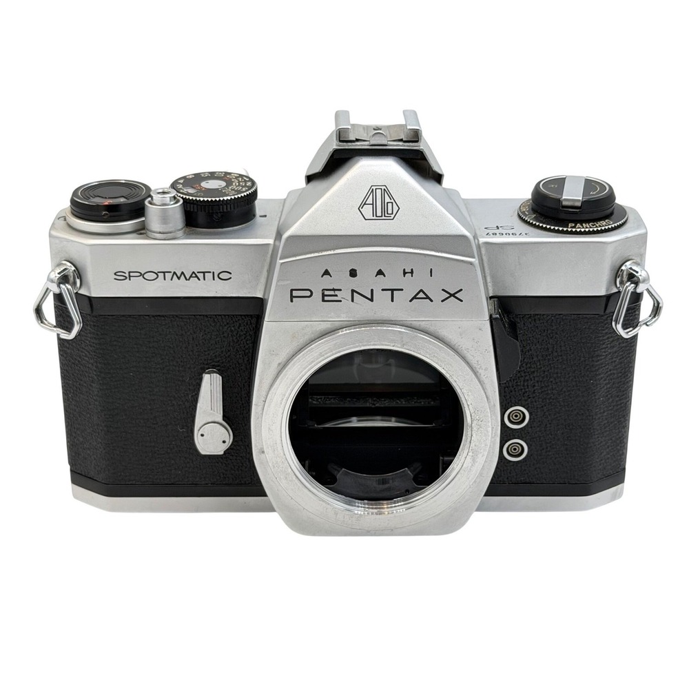Asahi Pentax Spotmatic SP 35mm SLR Film Camera Body Silver Black Vintage Japan